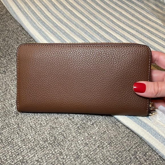 NWT Coach Acc Zip Wristlet Wallet Strap in Saddle 2